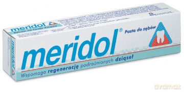 Meridol: Regeneracja podrażnionych dziąseł - Pasta do zębów + druga gratis 75 ml x 2