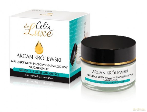 Celia De Luxe: Argan Królewski - krem matujący na dzień i noc