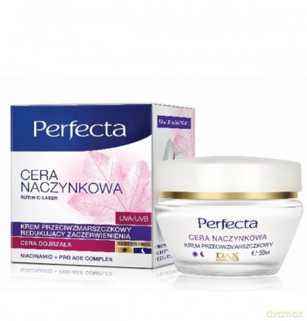 Dax Cosmetics Perfecta: Cera Naczynkowa - Krem redukujący zaczerwienienia do cery suchej i normalnej 50 ml