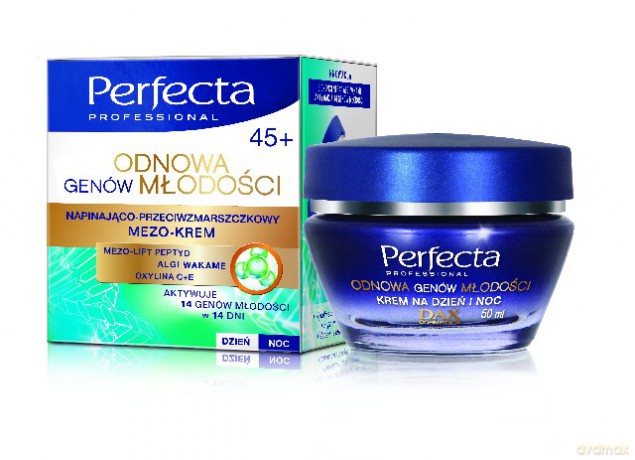 Dax Cosmetics Perfecta: Odnowa Genów Młodości 45+ Krem na dzień i noc 50 ml