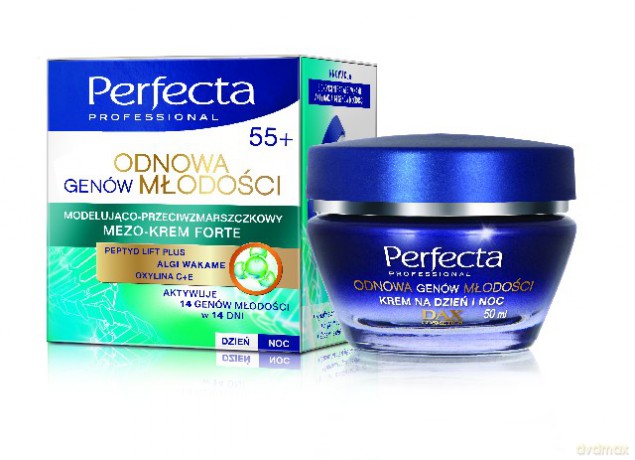 Dax Cosmetics Perfecta: Odnowa Genów Młodości 55+ Krem na dzień i noc 50 ml