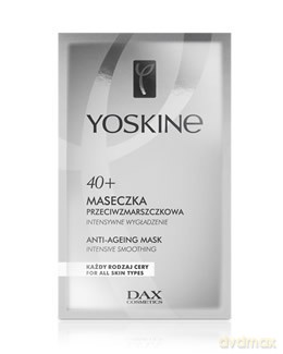 Dax Cosmetics Yoskine: Maseczka przeciwzmarszczkowa - Intensywne wygładzenie 40+ (10 saszetek)