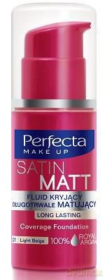 Dax Perfecta Make up: Fluid Satin Matt (01) (Jasny Beż) 30 ml