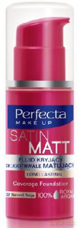 Dax Perfecta Make up: Fluid Satin Matt (02) (Naturalny Beż) 30 ml