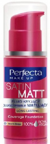 Dax Perfecta Make up: Fluid Satin Matt (03) (Ciepły Beż) 30 ml