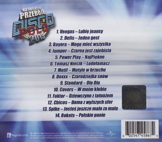 Największe Przeboje Disco Polo 2015 [CD]
