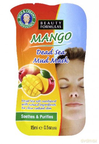Beauty Formulas: Skin Care - Mango maseczka do twarzy glinkowa z minerałami Morza Martwego 15 ml