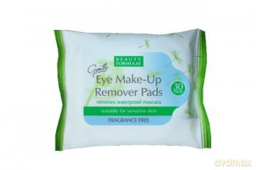 Beauty Formulas: Skin Care - Nasączone płatki do demakijażu oczu (1 opakowanie 30 szt)