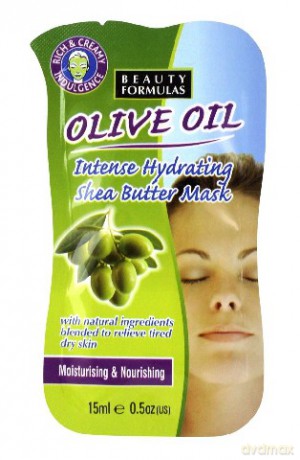 Beauty Formulas: Skin Care - Oliwkowa Intensywnie nawilżająca maseczka do twarzy z masłem Shea 15 ml