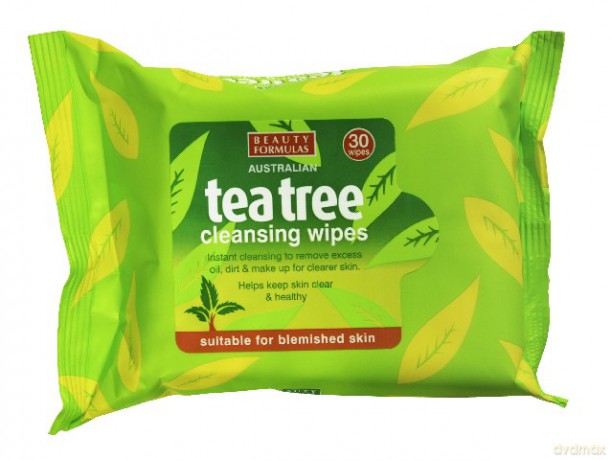 Beauty Formulas Tea Tree: Chusteczki oczyszczające od twarzy (1 opakowanie 30 sztuk)