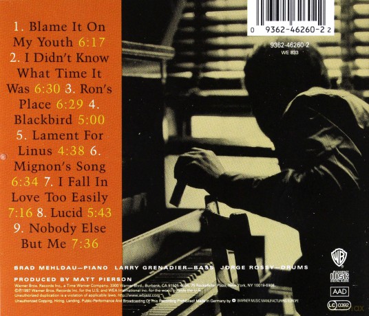 Brad Mehldau: The Art Of The Trio vol. 1 [CD]