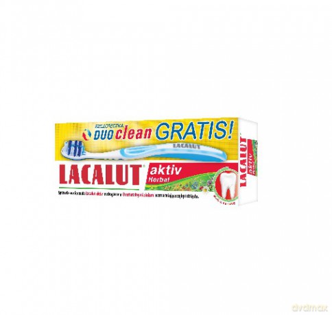 Lacalut: Pasta do zębów Activ Herbal 75 ml + szczoteczka duo clean