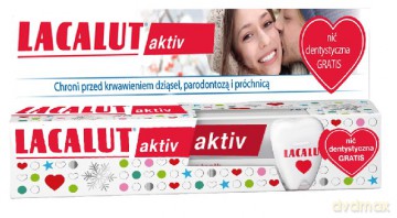 Lacalut: Pasta do zębów Activ paradontoza 75 ml + nić dentystyczna
