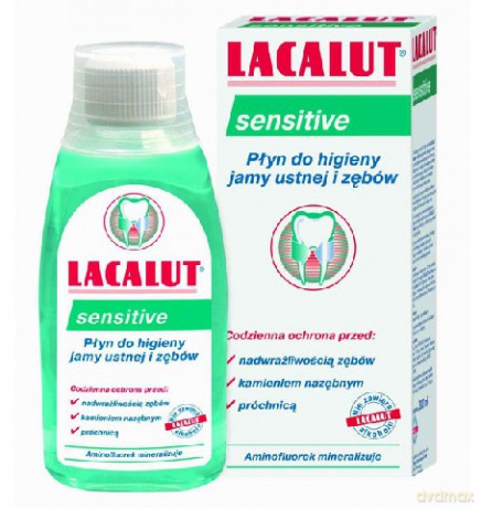 Lacalut: Płyn do płukania ust Sensitive 300 ml