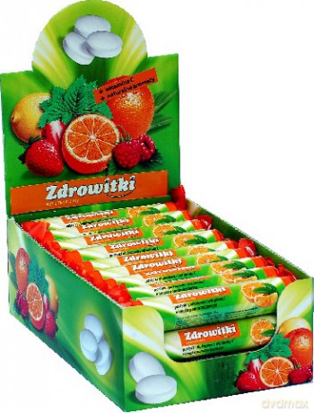 Zdrowitki Pastylki glukozowe o smaku pomarańczowym