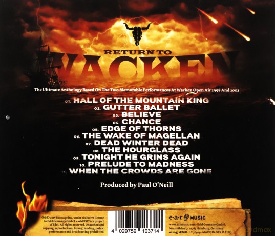 Savatage: Return To Wacken [CD]