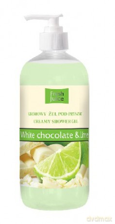 Fresh Juice: Żel pod prysznic kremowy Biała Czekolada i Limonka 500 ml