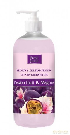 Fresh Juice: Żel pod prysznic kremowy Passion Fruit i Magnolia 500 ml