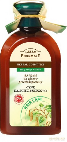 Green Pharmacy: Balsam do włosów przeciwłupieżowy Cynk, Dziegieć brzozowy
