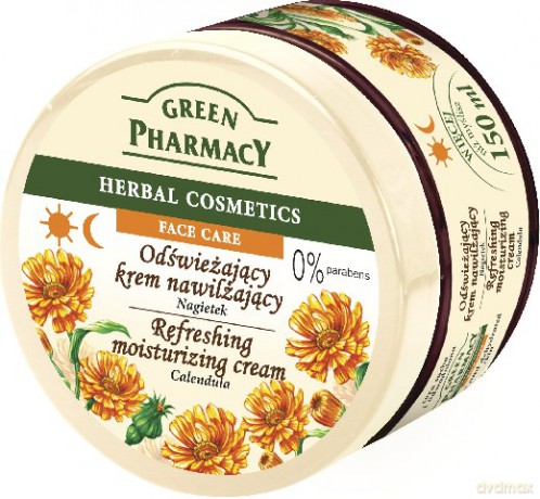 Green Pharmacy Herbal Cosmetics: Krem do twarzy odświeżający z nagietkiem