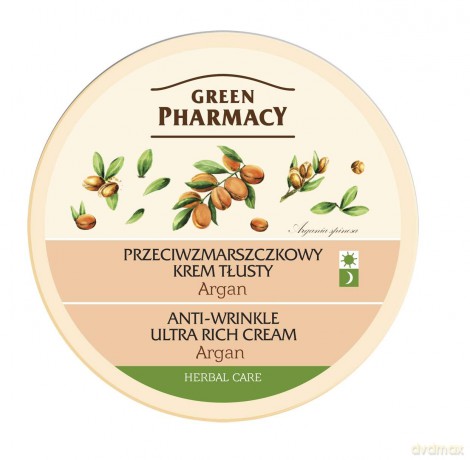 Green Pharmacy Herbal Cosmetics: Krem do twarzy tłusty przeciwzmarszczkowy z arganem