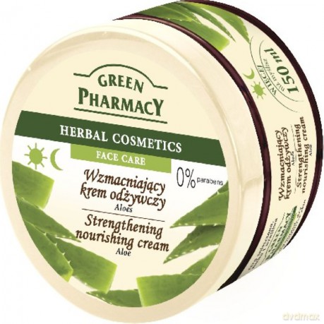 Green Pharmacy Herbal Cosmetics: Krem do twarzy wzmacniający z aloesem