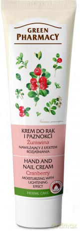 Green Pharmacy: Krem do rąk i paznokci, Żurawina (nawilżający) 100 ml