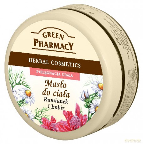 Green Pharmacy: Masło do ciała - Rumianek, Imbir 200 ml