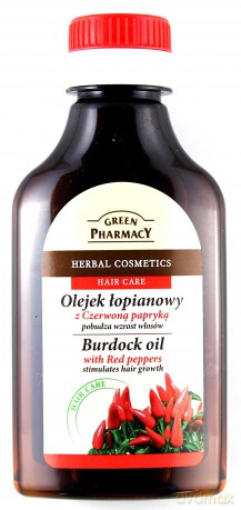 Green Pharmacy: Olejek łopianowy z czerwoną papryką na wzrost włosów