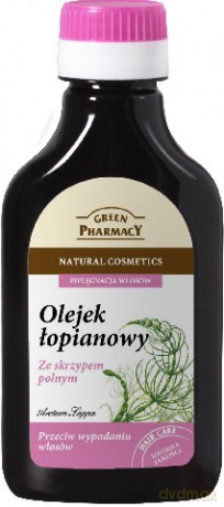 Green Pharmacy: Olejek łopianowy ze Skrzypem polnym, przeciw wypadaniu włosów