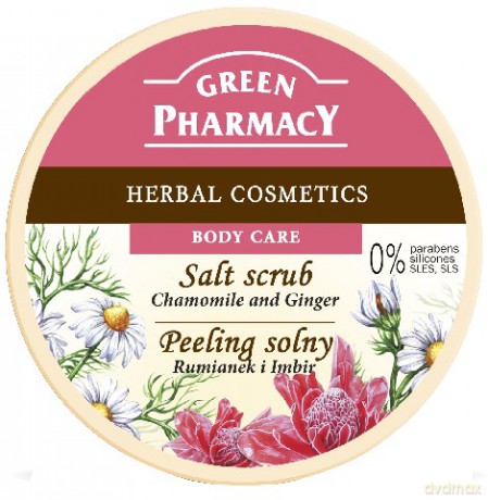 Green Pharmacy: Peeling solny - Rumianek, Imbir 300 ml