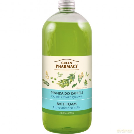 Green Pharmacy: Pianka do kąpieli Oliwki & Mleko ryżowe