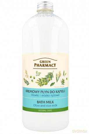 Green Pharmacy: Płyn do kąpieli Oliwki & Mleko ryżowe