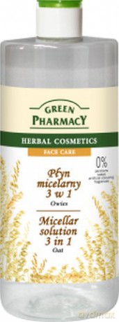 Green Pharmacy: Płyn micelarny 3w1 z ekstraktem z owsa 500 ml