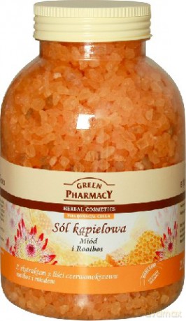 Green Pharmacy: Sól kapielowa - Miód, Rooibos
