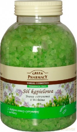 Green Pharmacy: Sól kapielowa - Trawa cytrynowa, Wrebena