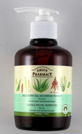 Green Pharmacy: Żel do mycia twarzy - Aloes