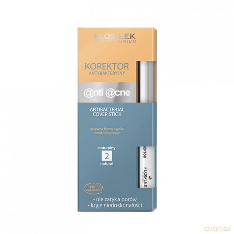 Floslek Anti Acne: Program Antybakteryjny - Antybakteryjny Korektor (Naturalny) (02)