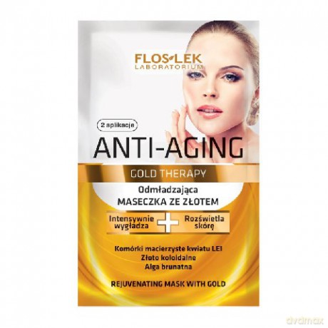 Floslek Anti Aging Gold Therapy: Maseczka ze złotem (5 ml x 2)