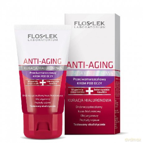 Floslek Anti Aging: Kuracja Hialiuronowa - Krem pod oczy 30 ml