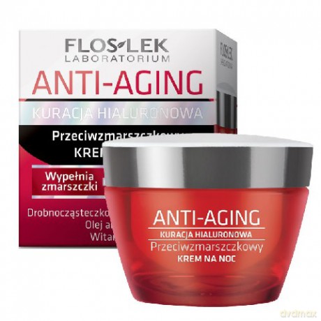 Floslek Anti Aging: Kuracja Hialuronowa - Krem na noc 50 ml