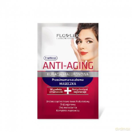 Floslek Anti Aging: Kuracja Hialuronowa - Maseczka (saszetka)