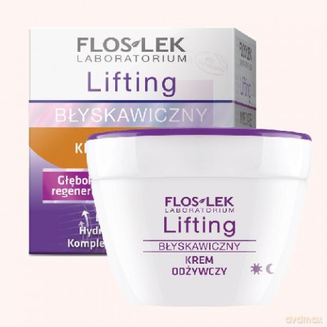 Floslek Błyskawiczny Lifting: Krem odżywczy - Regeneracja 24h
