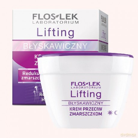 Floslek Błyskawiczny Lifting: Krem przeciw zmarszczkom - Anti-aging 24h