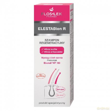 Floslek ELESTABion T - Szampon dermatologiczny regenerujący do włosów suchych 150 ml