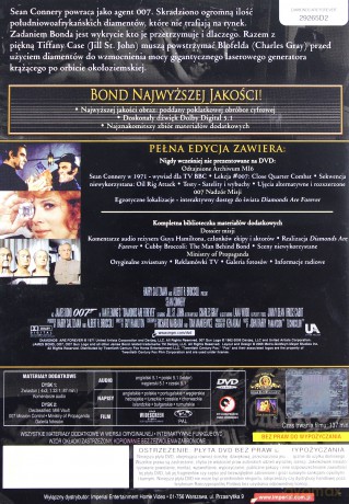 007 James Bond Diamenty są wieczne Ultimate Edition [2DVD]