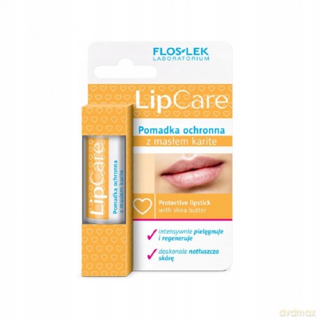Floslek Lip Care: Pomadki ochronne Pomadka ochronna z masłem karite