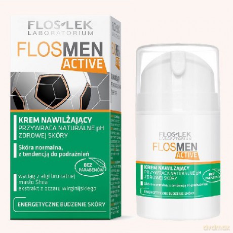Floslek Men Active: Krem nawilżający