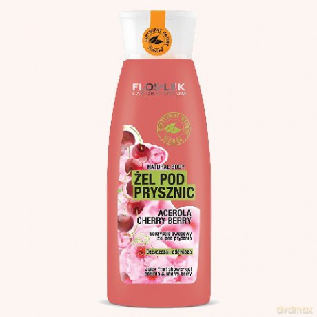 Floslek Natural Body: Soczyście owocowy żel pod prysznic - Acerola Cherry Berry