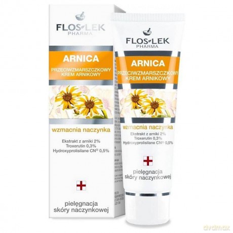 Floslek Pharma Arnica: Krem przeciwzmarszczkowy, wzmacniający naczynka